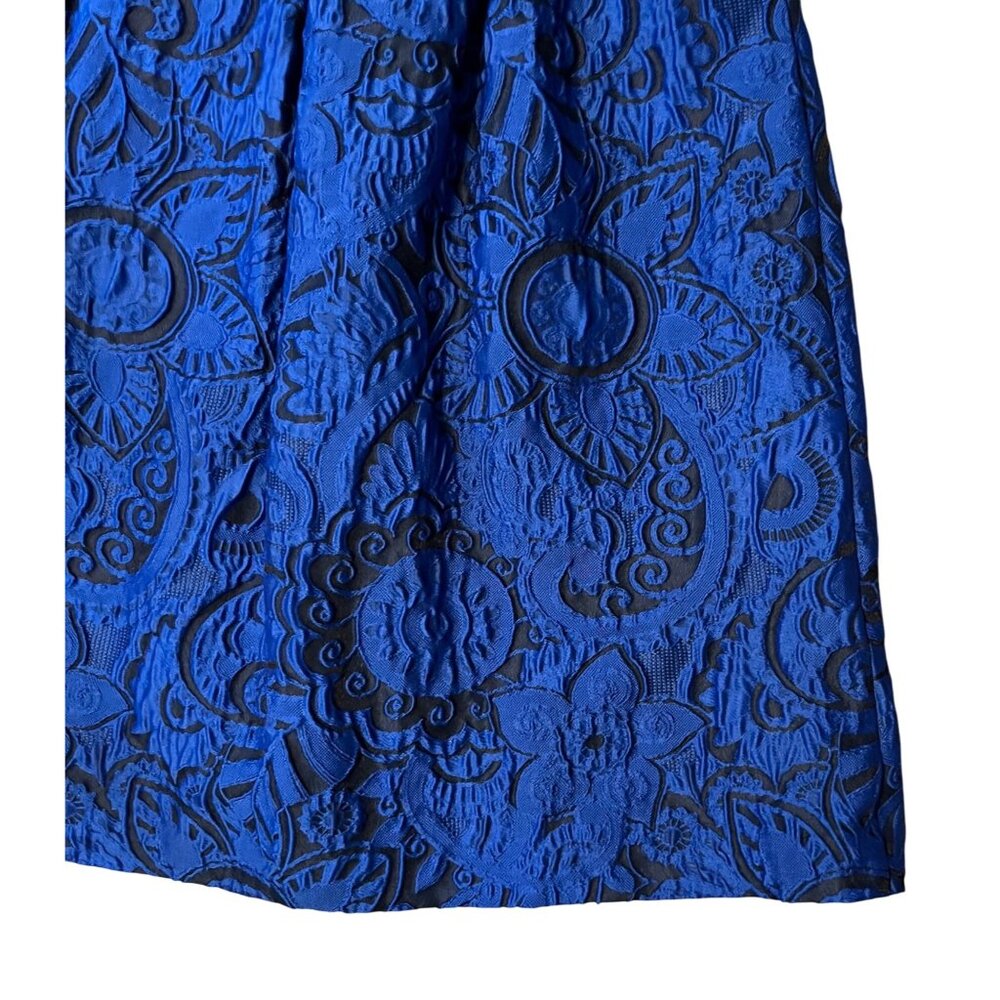 Anthropologie Blue Lace Midi Dress with Mint Sash - Picture 8 of 10